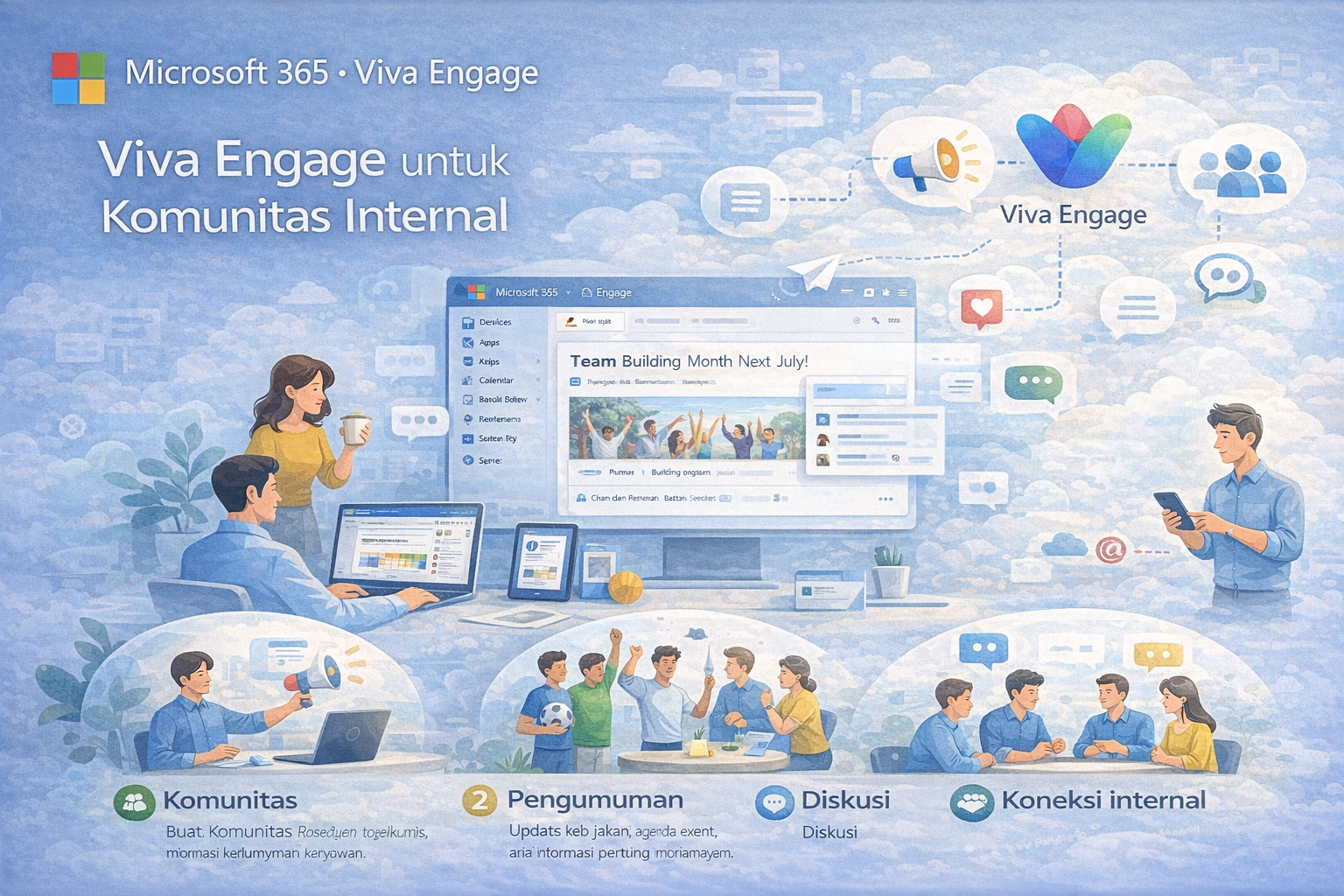 Ilustrasi Viva Engage